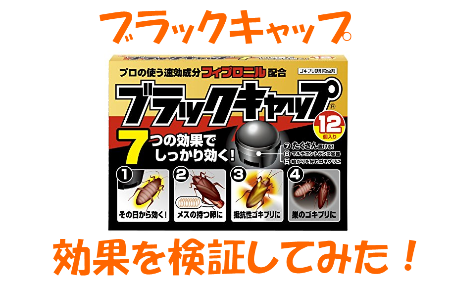 ブラックキャップの効果を徹底検証！置き場所は？【ゴキブリ対策】