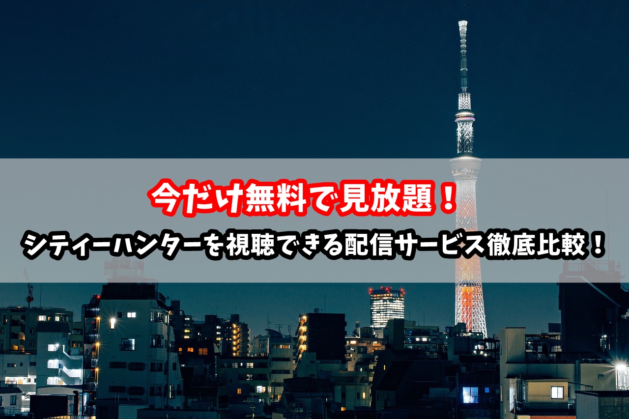 シティーハンターのアニメ動画を無料視聴できる配信サービス徹底比較