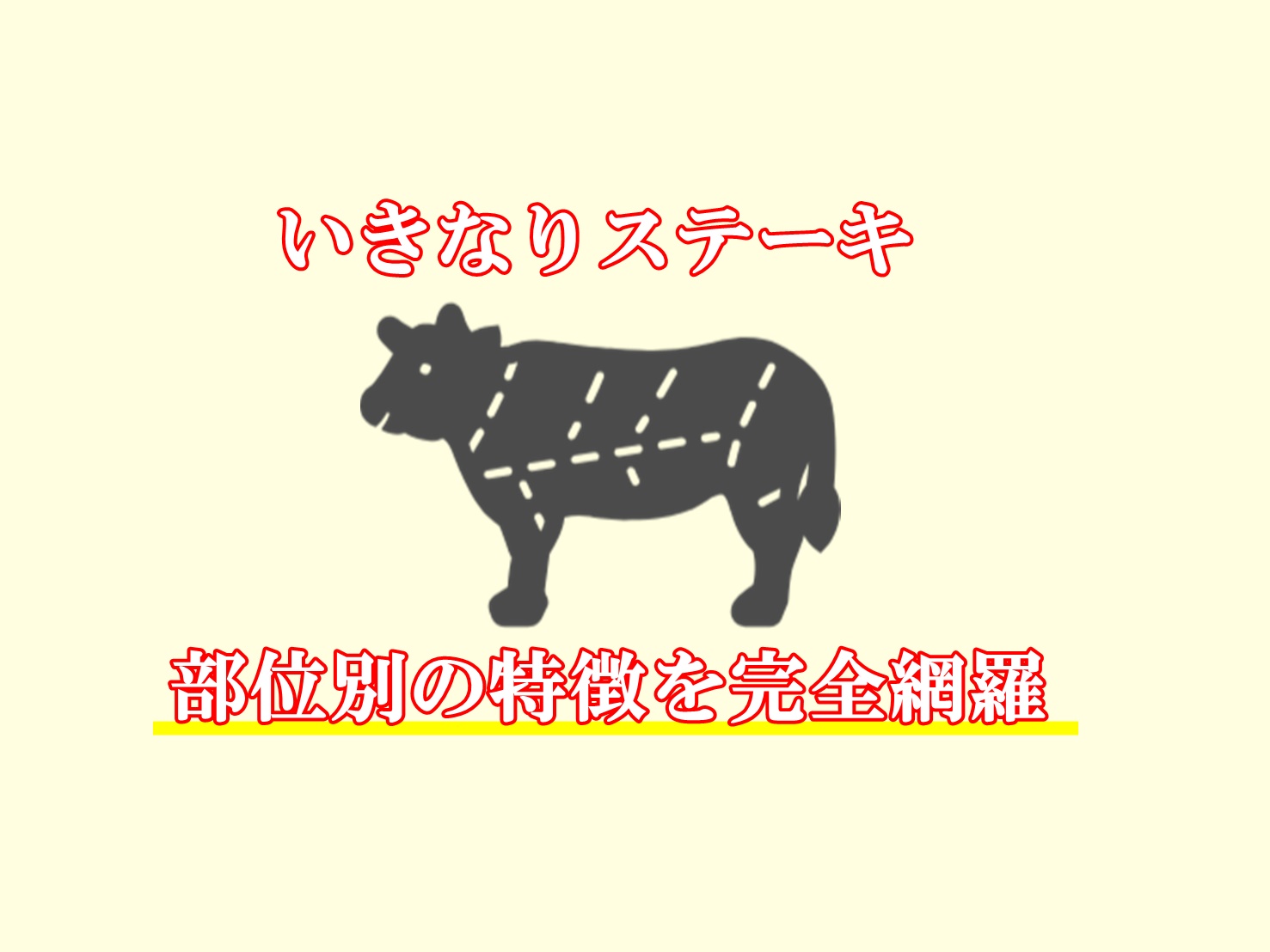 いきなりステーキ部位別の特徴を完全網羅！違いを徹底解説してく